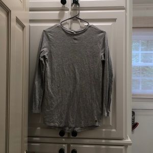 long sleeve grey top